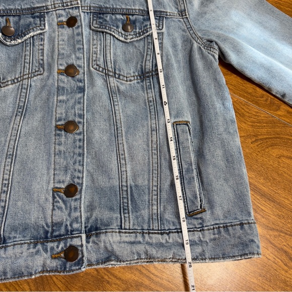 STS BLUE Light Wash Colbey Fitted 100% Cotton Denim Jean Women Jacket size M - Picture 11 of 13